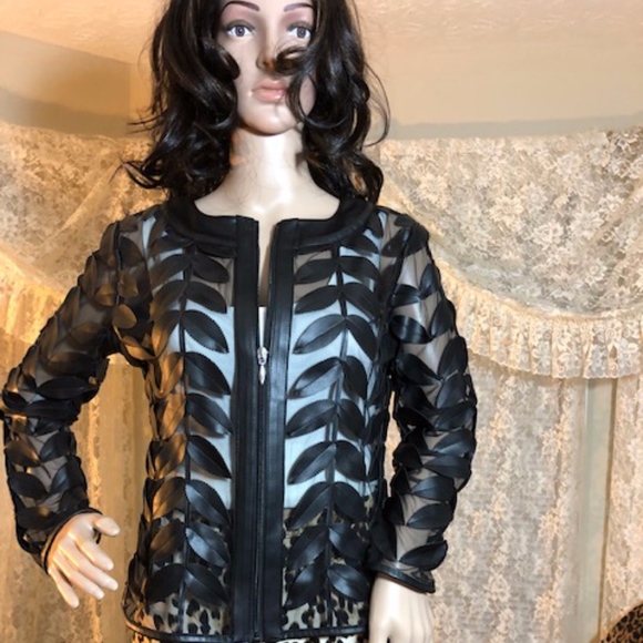 COPY - Rare Luxury Leaf Jacket NWOT - Picture 1 of 8